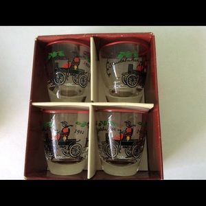 Set of 4 Hostess Jiggers Studebaker 1902 Carriage